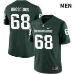 Men's Michigan State Spartans NCAA #68 Gavin Broscious Green NIL 2022 Authentic Nike Stitched College Football Jersey JH32O64JG